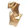 Förpackning av smyckenunique halsband örhänge Display Byst harts huvudmodell smycken stativ nackform för smycken fönsterhylla utställning räkning