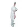 Halloween Pink White Rabbit Mascot Costume Top quality Cartoon Character Outfit Suit Adults Size Christmas Carnival Birthday Party Outdoor Outfit