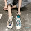 2021 Summer Muller Sandals Mesh Trend Women's Shoes Baotou Side Hollow Cool Casual Comfortable white
