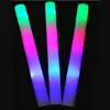 Decoración Estados Unidos Favorecer fiesta 20pcs LED Colorido esponja esponja glowsticks Glow Sticks Cumpleaños Club Cheer Supplies Sticks Stick Light