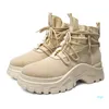 도매-hot Sale-Men 's Ankle Boots 남자 야외 스포츠 캐주얼 부츠 고품질 남자 2019 Spring Autumn High 도움말 야외 ​​작업 신발