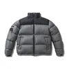 Kış aşağı ceketler yenilmez retro işlemeli sıcak standı yaka piner ceket erkekler için