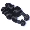 Onda solta 2 pacotes de cabelo humano indiano para mulheres negras de 8 a 30 polegadas de tecelão de trama de cor natural