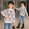 Suéter para niñas Abrigo para bebé Outwear 2021 Classic Plus Velvet Espesar Cálido Invierno Otoño Tejer Regalo de Navidad Ropa para niños Y1024