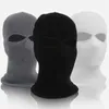 Winter Balaclava 2 3 Hole Full Face Mask Cap Knitting Motorcycle Shield Outdoor Riding Ski Mountaineering Head Cover Cycling Caps 227b