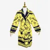 Classic Unisex Bath Robe Baroque Palace Pattern Bathrobe With Belts Men Women Sleep Night Robes Spring Autumn Couple Designer Slee249C