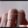 Womens Simple Thin Charming Opal Set Auger Crystal Rhinestone Rings Engagement Bruiloft Vinger Band Ring Vrouwelijke Sieraden Geschenken Maat 5 MK 7CISZ