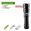 Flashlights Torches Most Powerful XHP160 Led 18650 High Power Tactical XHP90.2 Usb Rechargeable 9 Core Camping Torch Light