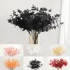 Couronnes de fleurs décoratives Bouquet de fleurs artificielles Type d'eucalyptus 20 têtes simulées réalistes décoration de fête de mariage à la maison en soie