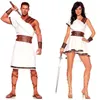 Oude Egypte Kostuum Volwassen Vrouwen Mannen Carnaval Halloween Party Fancy Dress Clothes Roman Solider Cosplay Outfit Y0913