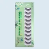 10 paires de faux cils 3D en vison naturels, Volume spectaculaire, Extension de cils en soie, maquillage