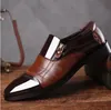 Klasyczne Business Męskie Luxurys Sukienka Buty Moda Eleganckie Formalne Ślub Mężczyźni Slip Office Oxford But