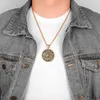 Archange St.Michael gardien acier inoxydable or hommes colliers pendentifs chaîne pour garçon mâle bijoux créativité cadeau entier