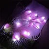 LED Fairy Lights Love Heart شكل قلب بطارية مدعومة 2M 3M سلسلة ضوء العطلة حفل زفاف عيد الميلاد مصابيح الرصاص الديكور