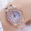 Women Watches Diamond Gold Watch Ladies Wrist Watches Luxury Brand Women's Bracelet Watches Female Relogio Feminino 210310