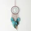 Boho Dream Catch Tassel Feather Turquoise Wind Chimes Window Wall Hängande Indisk Heminredning