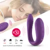toyVaginal Zuigen Vibrator U-vorm 10 Snelheden Vibrerende Orale Seks Zuig Clitoris Stimulator Vrouwelijke Masturbatie Sex Vrouwen Q05089395546