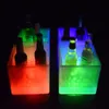 Secchielli per il ghiaccio a LED 3.5L Raffreddatore per vino Colori che cambiano secchiello per champagne per party Home Bar Nightclub Light Up Whisky