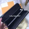 Designer Damen Geldbörsen Single Zipper Bag Lange Geldbörse Lady Clutch Damen Herren Geldbörse Karten Münzen Geldbörsen Leder Kartenhalter Tasche Tragetaschen 60017