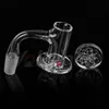 OD 20mm Blender Quartz banger With Smoking Cap Ruby Pearls 10mm 14mm Thermal Nails For Bongs Water Pipes