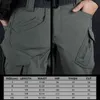 MeGe Winter Thermal Tactical Fleece Cargo Pants Militär Army Combat Byxor Utomhus Vandring Airsoft Soft Shell Windbreaker H1223