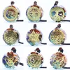 Sete Pedras Chakra Orgonite Colar Pingente Cristal Pedra Preciosa Cascalho Meditação 7 Yoga Chakra Pingente Colares Moda Jóias