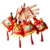 2022 år av Tiger Chinese New Year Zodiac Plush Tiger Toys Pendant Slumpmässiga gåvor till gästerna Tiger Mascot5827138