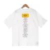 T-shirt Abbigliamento Uomo Donna Moda Nero Lettere T-shirt stampate Top oversize T-shirt a maniche corte 2 colori