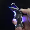 Nowy pistolet natryskowy zapalniczka Jet Torch zapalniczka turbo zapalniczka do cygar butan LED Light kształt ciała papieros 1300 C ogień wiatroodporny