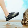 Sneakers Outdoor Mesh Tissu Hommes Aqua Chaussures Nonslip Natation Escalade Randonnée Randonnée à séchage rapide Chaussures de plage respirantes Sandales Y0714