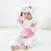 Baby Rompers Winter Kigurumi Lion Costume For Girls Boys Toddler Animal Jumpsuit Infant Clothes Pyjamas Kids Overalls ropa bebes 211021