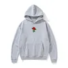 Men's Hoodies & Sweatshirts Harajuku Hooded Sweatshirt Fashion Street Clothing Rose Flower Print Hoodie Top Pullover Clothes