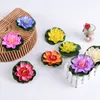 10 CM Artificielle Soie Fleur Simulation Lotus Flottant Eau Étang Lily Pour La Maison Jardin Fish Tank Piscine Décor 50 pcs