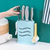 Plastic Storage Kitchen Knife Holder for Mounting Bracket Shelf with Hook 20cm * 17cm 210423