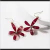 Charme Bijoux Drop Livraison 2021 Résine Crochet D'oreille Tempérament Fleur Mignon Fille Coeur Hipster Boucle D'oreille Net Rouge Simple All-Match Boucles D'oreilles Gland Y