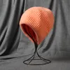 بيني Visrover 2021 Skullies Fahion Candy Color Hat للنساء شتاء بونيه ناعمة دافئة العلامة التجارية Femme Cape