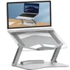EU estoque laptop stand com portas USB, suporte de caderno de aumento ajustável Alumínio ergonômico para Macbook Notebook e mais TY262A