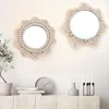 Mirrors Macrame Wall Hangende ins-Noordse handgemaakte tapijt Home Porch voor make-up badkamer