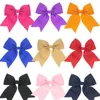 Mischfarben Einfarbige Bowknots Haarspangen für Kinder Mädchen Kinder Modeaccessoires Baby Haarspangen Party Dekor