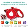 Coleiras de cachorro trela coleira com garrafa de água bacia portátil nylon animal de estimação para cães gatos passeios ao ar livre travel traction accessories