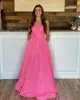 OneShoulder Sparkle Sequins Prom Dresses 2022 Ballgown CrissCross Straps Back Long Burgundy Orange Blue Pink Pageant Gowns F3959214