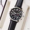 Mens Luxury Watches Quartz Movement 44mm All Dial Work Hugo Chronograph Designer Clock Leather Band Waterproof Montre de Luxe Bos Watch 249x