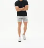 Aitonoble algodón verano transpirable ocio Fitness SET hombres manga corta baloncesto entrenamiento deportes correr gimnasio ropa