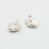 Orecchini di perle da donna oversize perle barocche naturali bianche regalo da donna in argento 925