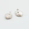 Boucles d'oreilles en perles pour femmes, surdimensionnées, perles baroques naturelles blanches, argent 925, cadeau pour dames