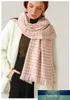 Gebreide Herfst Winter Vrouwen Designer SJaal Houndstooth Quente Kasjmier SJaals Luxe Merk Nek Bandana Pashmina Preço de Fábrica Especialista Qualidade Qualidade Última Estilo