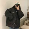 Two-sided Cotton-padded Jackets Women Winter Clothing Oversize Tooling Korean Style Simple Bread Clothes Keep Warm Coat 211130