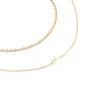 Double Layer Rhinestone Claw Chain Choker Necklace Women Pearl Pendant Necklace Collar Fashion Jewelry Gold Color