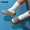 New Summer Men Beach Slides Foam Runners Beach Sandals Mens Slipper Man Swiming Slippers Slip On Flip Flop Flats Garden Shoes C0330