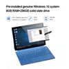 Tablette PC 4G LTE 12,3 pouces 8 Go 256 Go Système Windows 10 Qualcomm Snapdragon 850 Octa Core jusqu'à 2,96 GHz GPS 2880 x 1920 PIPO W12